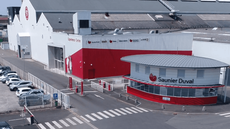 L’entreprise Saunier Duval a équipé son site industriel de Nantes du système HIT NOT pour limiter les risques d’accidents entre piétons et chariots