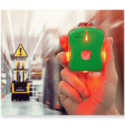 Système alerte piéton PAS (Pedestrian Alert System) pour cariste et piéton
