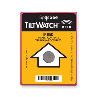 Indicateur de renversement TiltWatch RFID
