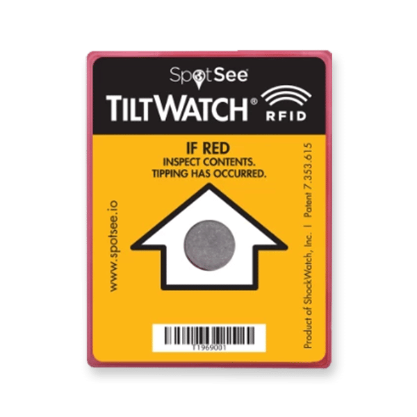 Indicateur de renversement TiltWatch RFID