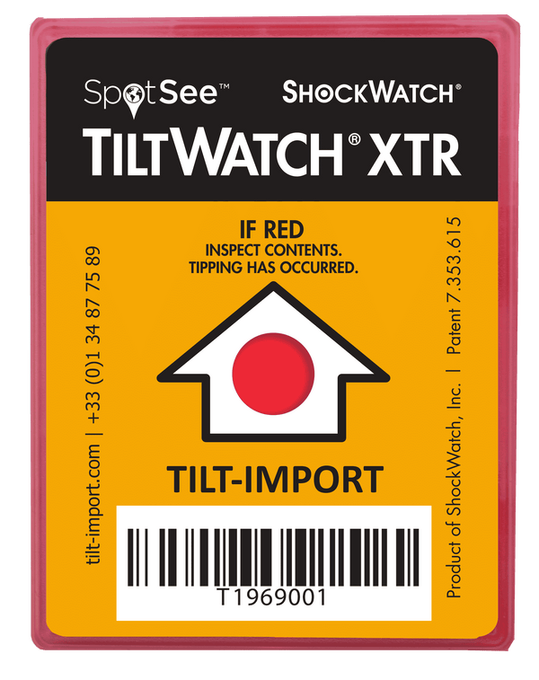 Indicateur de renversement Tiltwatch XTR pour le transport de chauffe-eaux thermodynamiques - Galerie