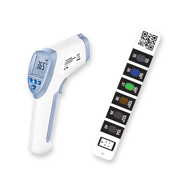 Thermomètre infrarouge et thermomètre frontal